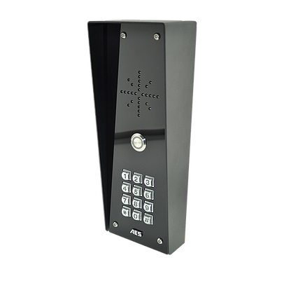 hooded intercom entry panel